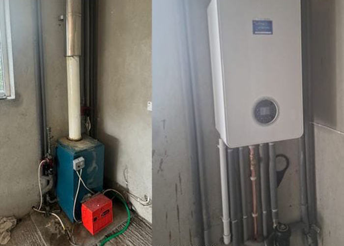Oil to Gas Boiler install-Ballyclare