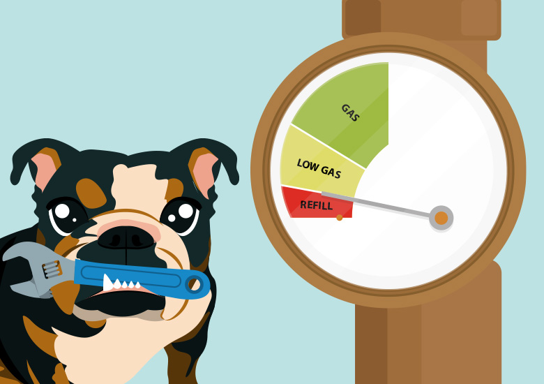 Boiler running out of gas?