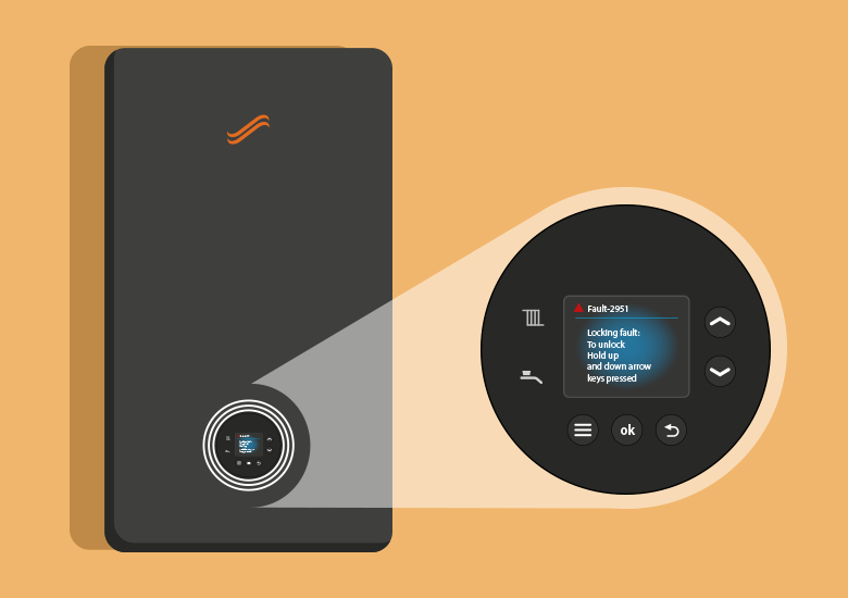 What should I do if I get a boiler fault code