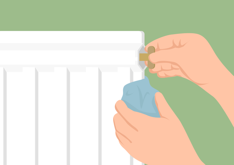 Bleed radiators to prevent heating system breakdowns